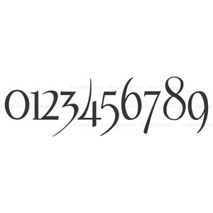 Personalized Mailbox Numbers - Street Address Vinyl Decal - Custom Decorative Numbering Street Name House Number Gift E-004c - Back40Life image 5