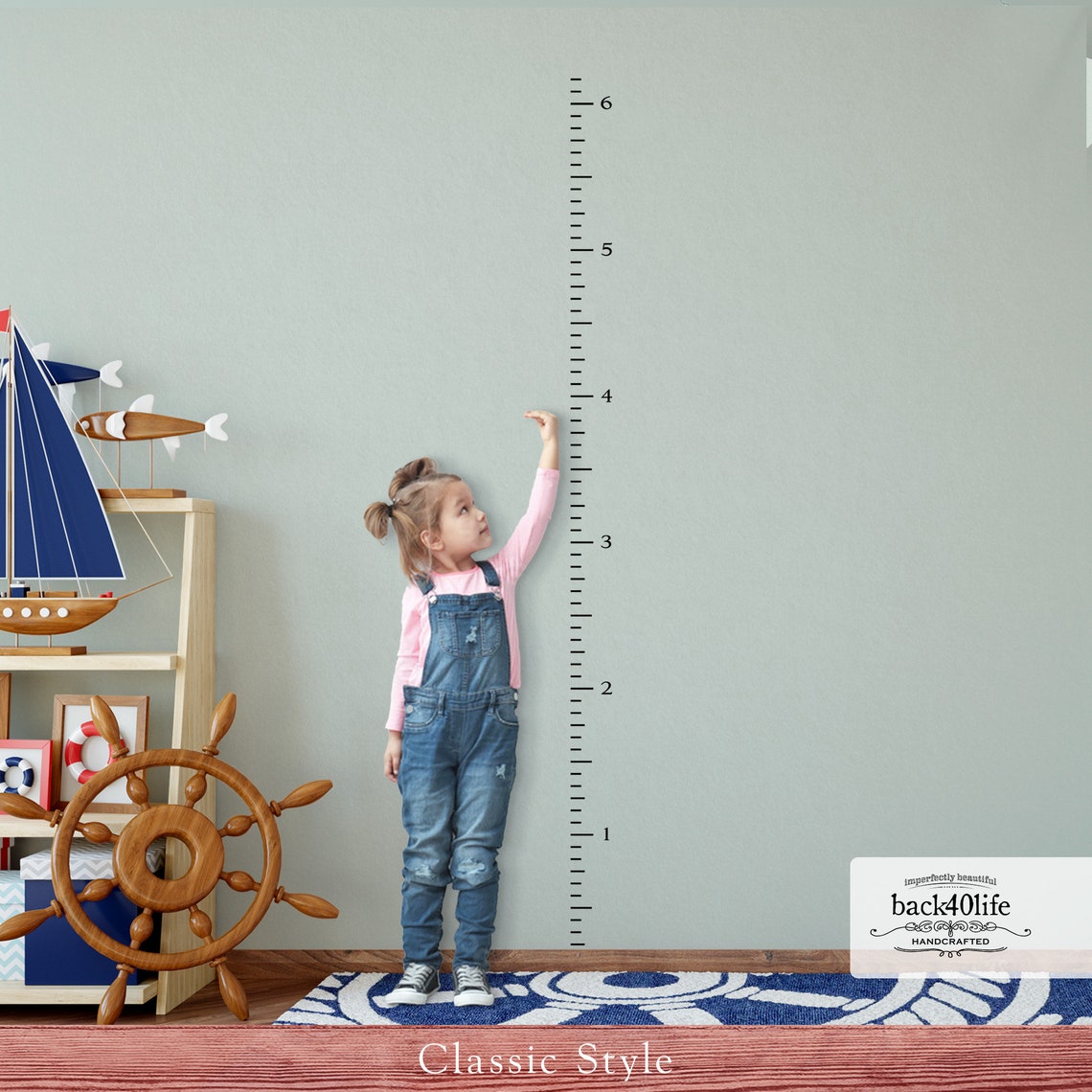 DIY Vinyl Kids Growth Chart Ruler Decal for Boys and Girls - Etsy