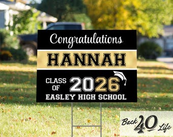 Graduation Announcement Coroplast Yard Sign (S-111l) - Back40Life