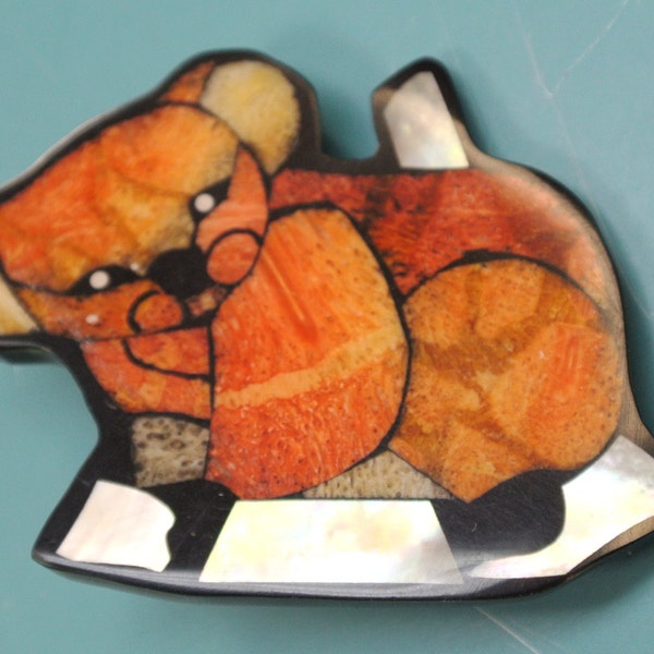 Rare vintage 1970s handcrafted small koala bear brooch designed by worldknown hawaiian designer/artist Lee Sands