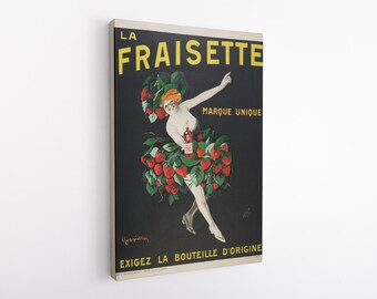 La Fraisette (1909) de Leonetto Cappiello, impresión HD sobre lienzo de vinilo.