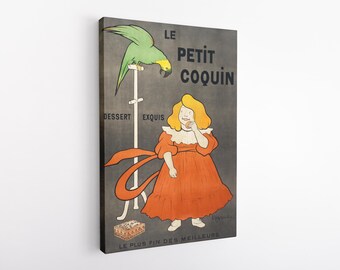 Le petit coquin, postre exquis (1900) de Leonetto Cappiello, impresión HD sobre lienzo de vinilo