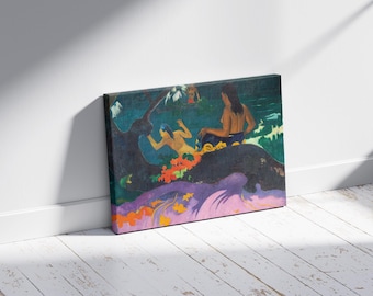 By the Sea (1892) by Paul Gauguin, HD Print on Vinyl Canvas