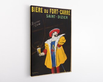 Cerveza de Fort-Carré, Saint-Dizier (1912) de Leonetto Cappiello, impresión HD sobre lienzo de vinilo.