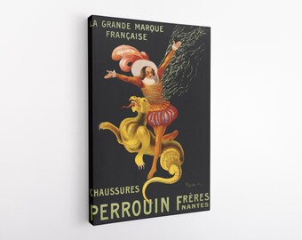 Chaussures Perrouin frères (1909) de Leonetto Cappiello, impresión HD sobre lienzo de vinilo