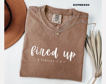 Christian T-Shirt: Inspirational Bible Verse Comfort Colors Tee