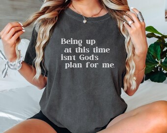 Funny Christian T-Shirt, Not a Morning Person Sarcastic Tee