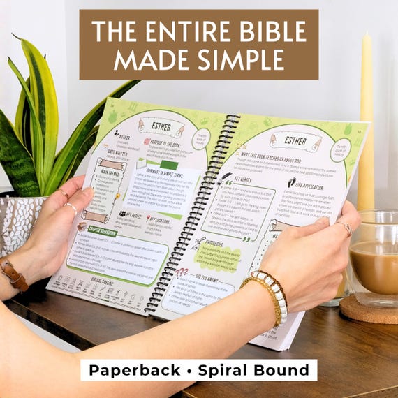 The Entire Bible Made Simple Book, Bible Study Guide Books of the Bible Summary Guide, Bible Breakdown Overview Bible Chapter Summary Print