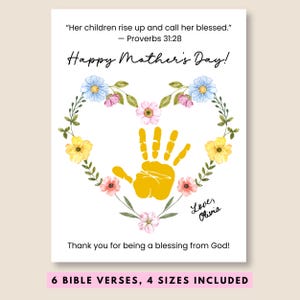 Mother&#39;s Day Bible Craft Kids Handprint Craft Mothers Day Sunday School Craft Toddler Religious Mothers Day Craft Preschool Church Christian