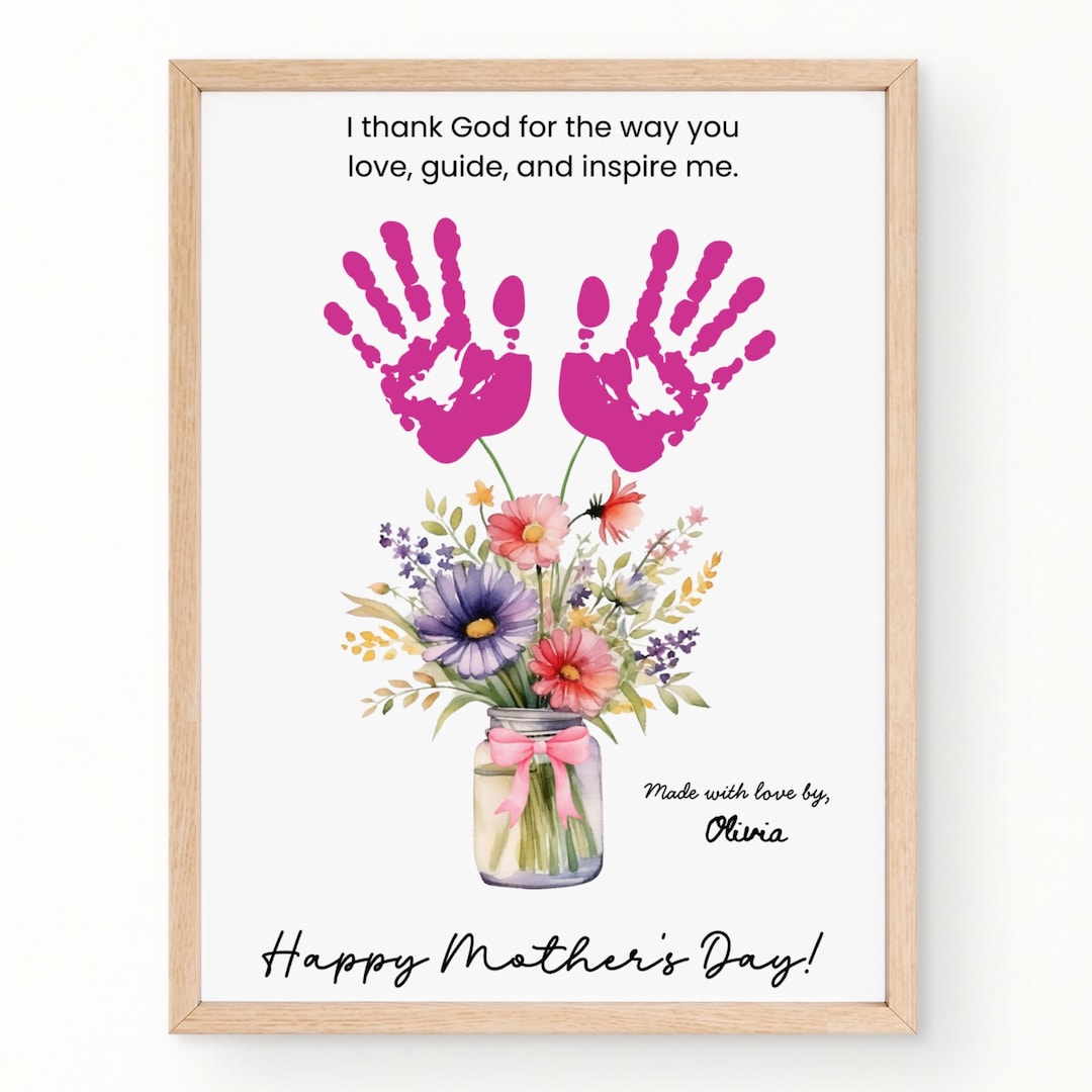 Christian Mother's Day Sunday School Craft Toddler Young Kid, Printable ...