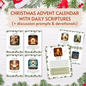 Weihnachts-Adventskalender für Kinder, druckbare Krippe, druckbare Adventskarten, christlicher Adventskalender, druckbare Gebetskarten