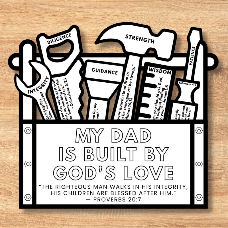 Fathers Craft Printable Etsy
