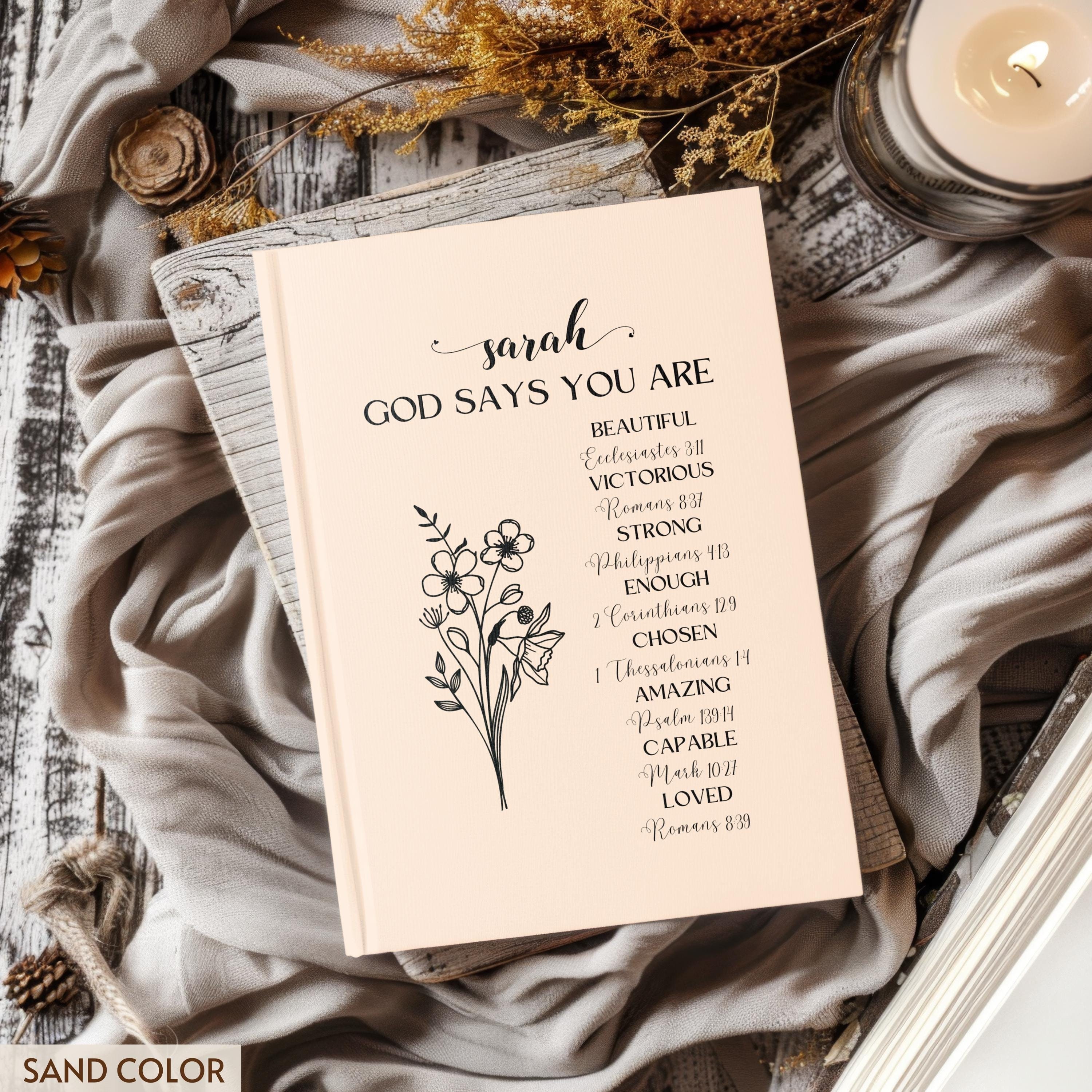 Personalized Prayer Journal for Women Bible Journal Notebook, Christian ...
