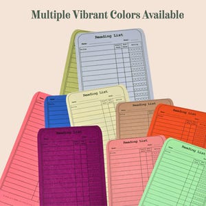 Book Lover Reading Log. Reading Journal Bookmark Tracker Inserts (Artsy Mommy Crafts)