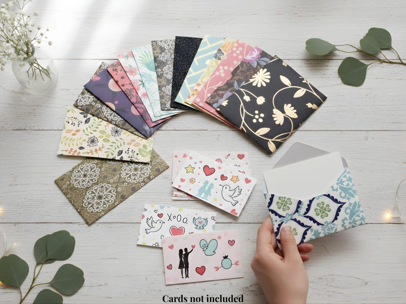 Assorted Mini Envelope Set With Seal. Money, Gift Card Holder, Teacher ...