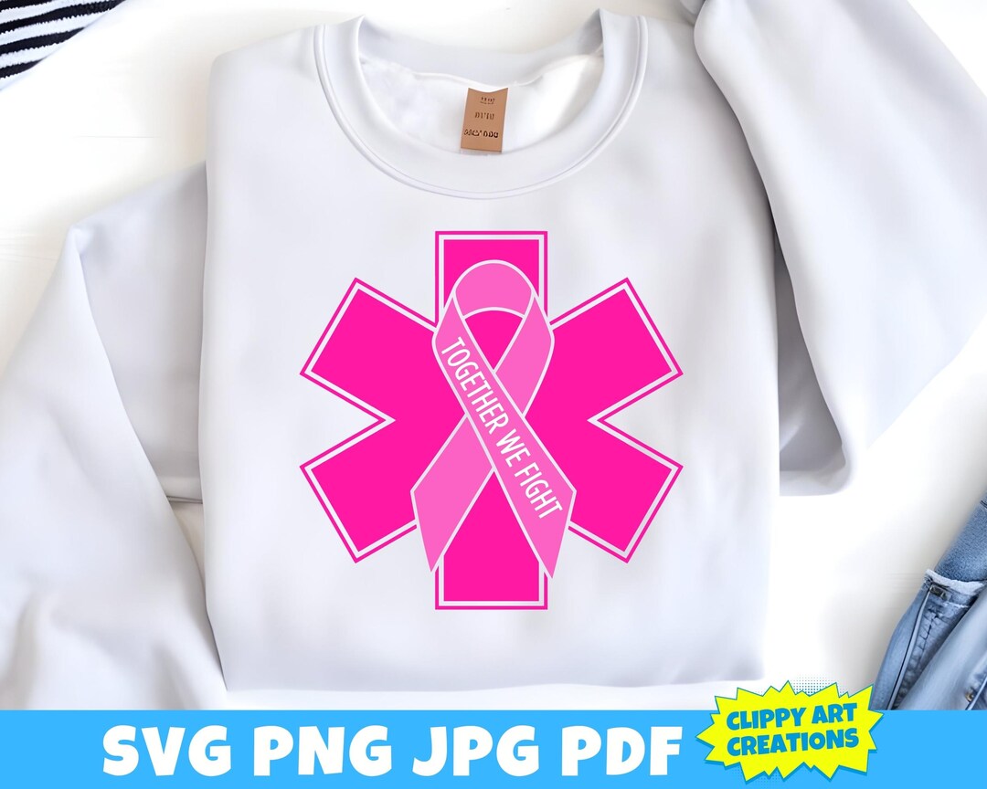 EMS Breast Cancer SVG, Breast Cancer Awareness SVG, Breast Cancer Png ...