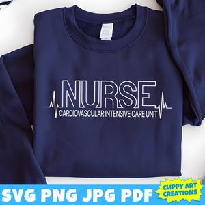 CVICU Krankenschwester Herzschlag SVG, Herz Krankenschwester Png, medizinische SVG, Cvicu Krankenschwester Png, pädiatrische Cvicu svg, gesundheitswesen svg, Cvicu Rn, Cricut Cut File