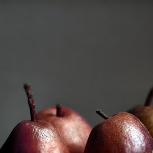 Fruit photography, still life, kitchen wall art, rustic print, farmhouse decor, country kitchen Red apples image 1