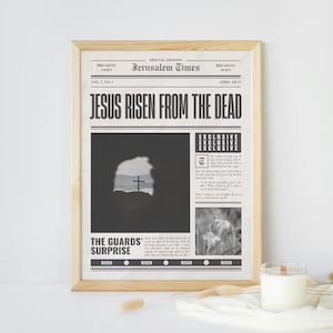 Catholic Newspaper | Catholic Wall Art & Decor | Catholic Gift | Priest Gift | Confirmation Gift | Funny Catholic Wall Art