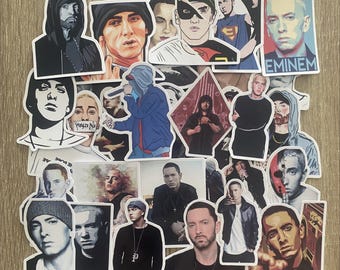 Eminem Sticker Set, Individual or in a Set of Eminem Stickers, Rap Music Stickers, for Computer, Phone