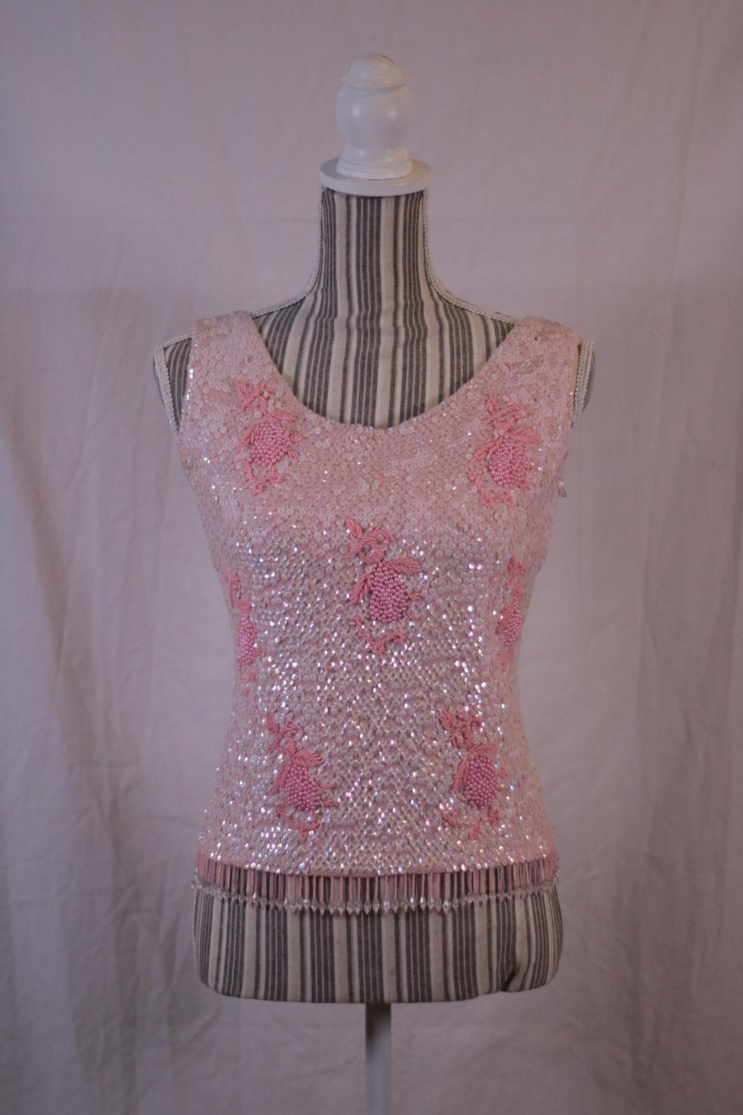 Vintage Heavily Beaded Top (S)