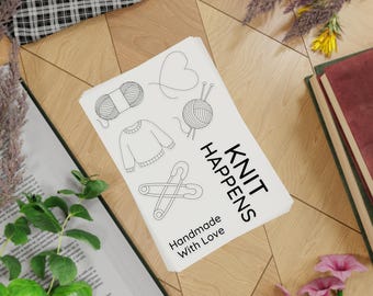 Knitting Sticker Sheet Bundle, Craft DIY Stickers