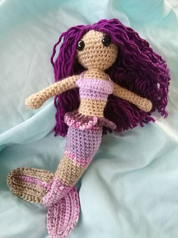 Crochet Mermaid Doll Etsy