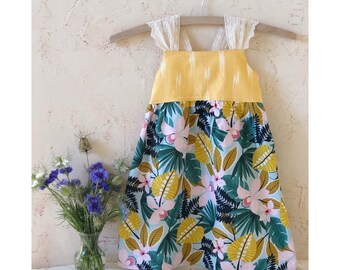 tropical flower girl dresses