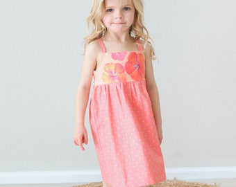 Girls Dress - Hibiscus Dress Bright Pink - Toddler Dress - Baby Girl Dress - Made in Hawaii