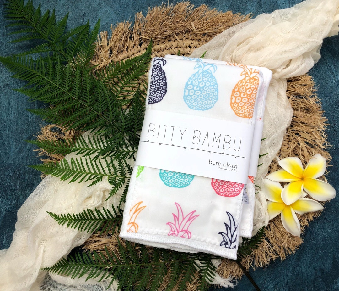 Pineapples Baby Gift Trendy Burp Cloth Burpie Boutique Etsy