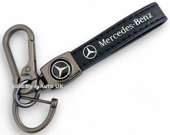 Mercedes Keyring FAUX Leather Key Ring AMG Mercedes Benz Key Chain  Keychain V1