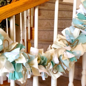 Beach Garland,Ocean Garland,Beach Decor,Fabric Garland,Summer Decoration,Party Decoration,Mantle Decoration,Ocean Decoration,reusable Decor