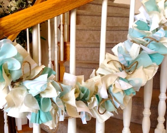 Beach Garland,Ocean Garland,Beach Decor,Fabric Garland,Summer Decoration,Party Decoration,Mantle Decoration,Ocean Decoration,reusable Decor