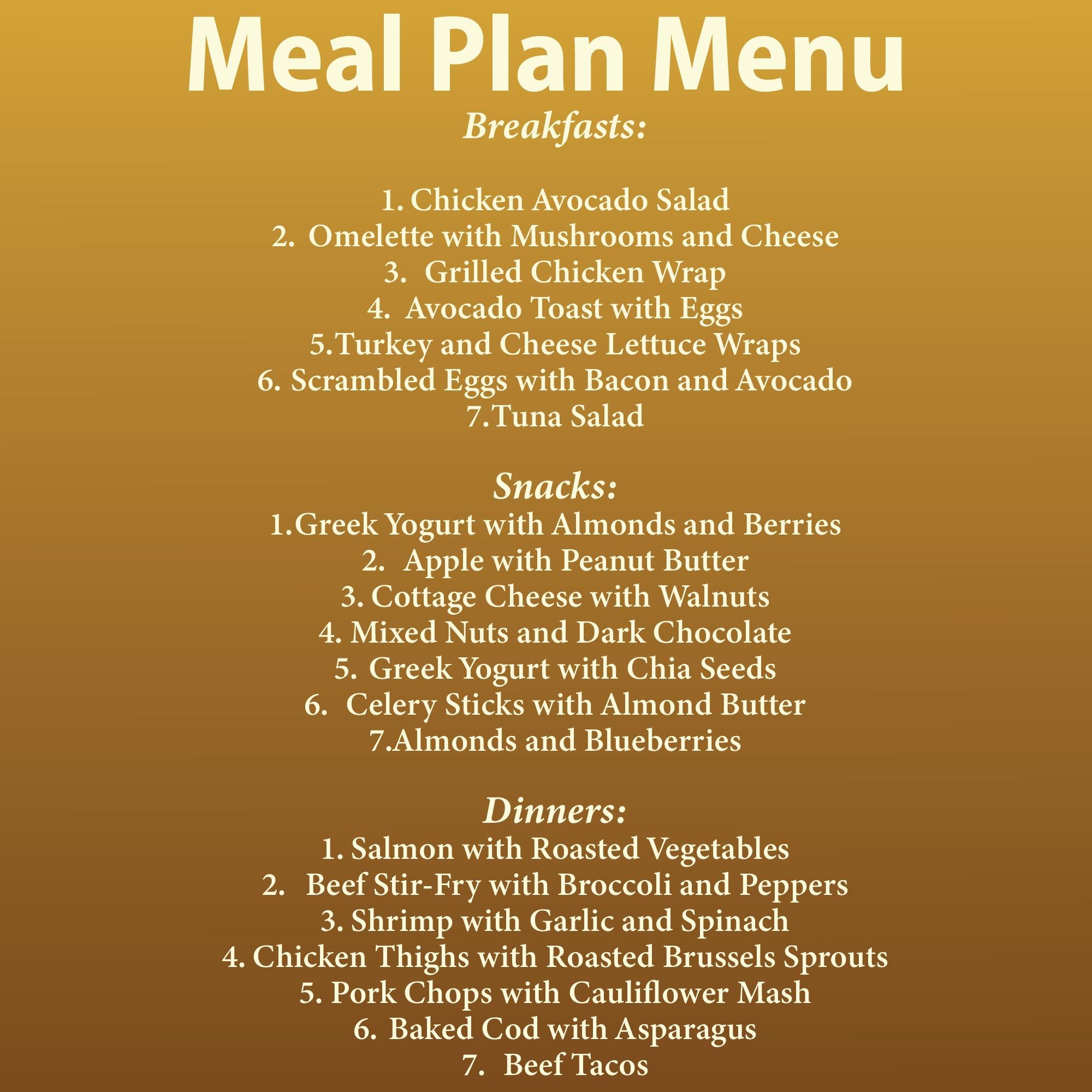 7-day Intermittent Fasting Meal Plan PDF | Easy Weight Loss & Fasting ...