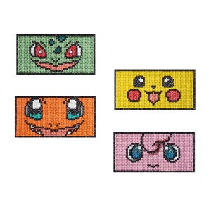 Disegni per ricamo a macchina Anime, Disegni per ricamo Pokemon, File per ricamo a punto croce, Pes, Dst, Jef, Download immediato