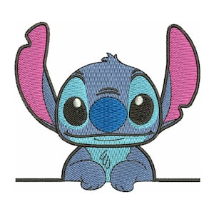 Lilo And Stitch Embroidery Design, Stitch Embroidery Design Files, Cartoon Embroidery Design, 2 Sizes Cute Stitch Embroidery Designs