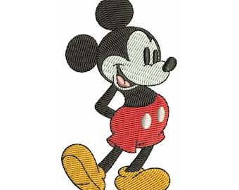 Mickey Mouse Mini Machine Embroidery Design, Embroidery Machine File Mickey, Cartoon Mouse Embroidery Design
