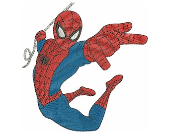 Spiderman embroidery design, Spider Man machine embroidery file, Superhero embroidery design
