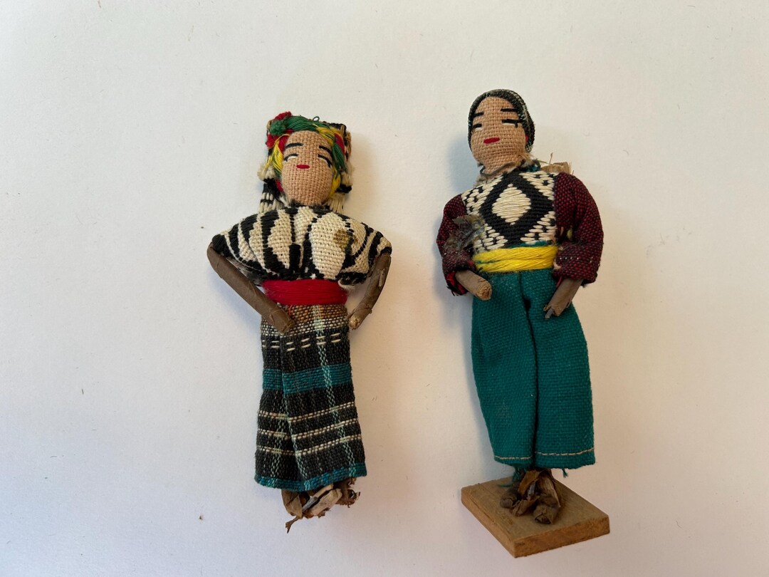 Vintage Guatemala Doll Couple: Handmade Folk Art Souvenir - Etsy