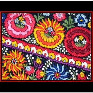 Embroidery Hungarian Magyar Matyo Folk Art Photography Art Print affordable Fancy Needlework Home Decor wall art image 3