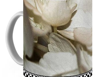 COFFEE MUG Hydrangea Blossom Ceramic Photo Mug - in 2 sizes
