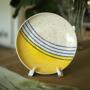 Hand Painted Ceramic Plate / Handmade Ceramic Dinnerware / Home Decor