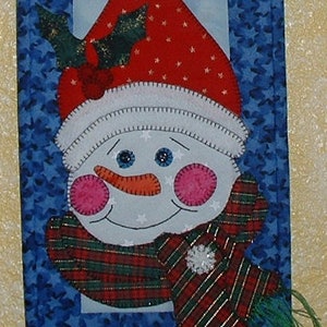 Jolly Snowman - Quilted Wall Hanging Pattern Download