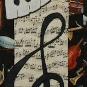 Music Music - Quilted Wall Hanging Pattern Download - Etsy