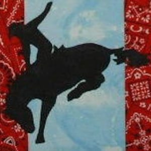 Cowboy Up TG25 - Western Style Quilted Wall Hanging Pattern Download