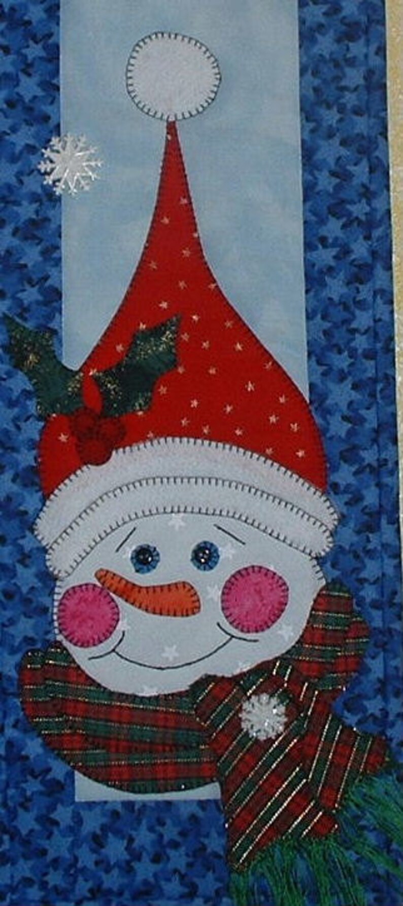 Jolly Snowman Quilted Wall Hanging Pattern Download Etsy