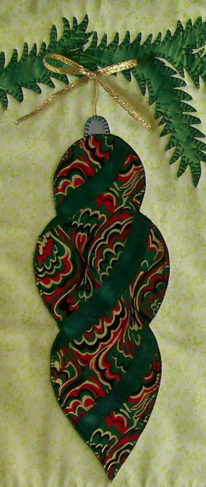Christmas Beauty Quilted Wall Hanging Ornament Pattern | Etsy