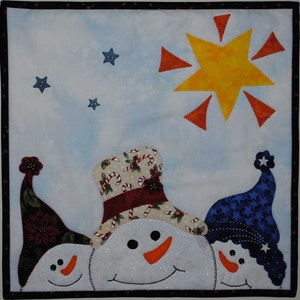 Do You See - Quilted Wall Hanging Snowman Pattern Download