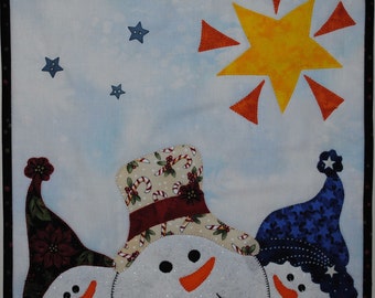 Do You See - Quilted Wall Hanging Snowman Pattern Download
