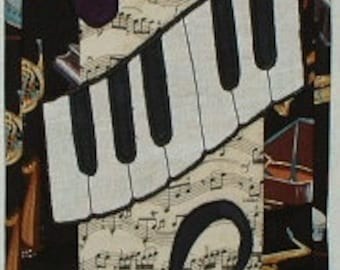 Music Music  - Quilted Wall Hanging Pattern Download